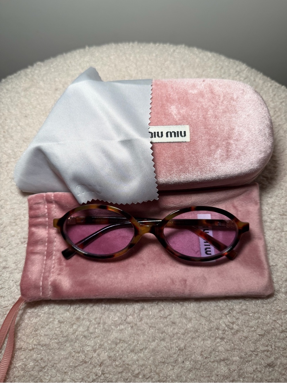 Miu Miu Pink Sunglasses